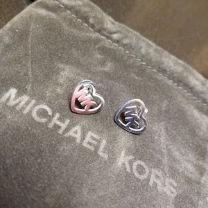 Mk silver earrings